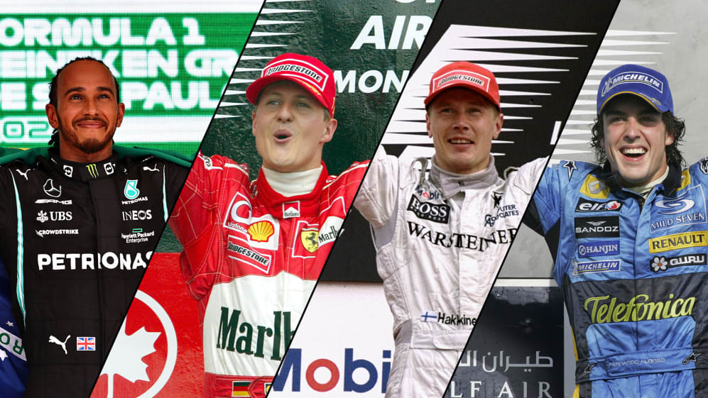 From Schumacher to Hamilton and Martini Which F1 drivers have